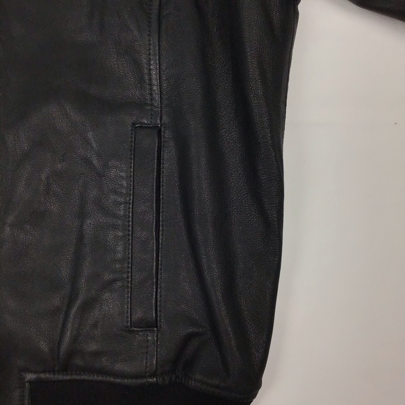 Hooded buttery leather zip up jacket - Picture 5 of 10